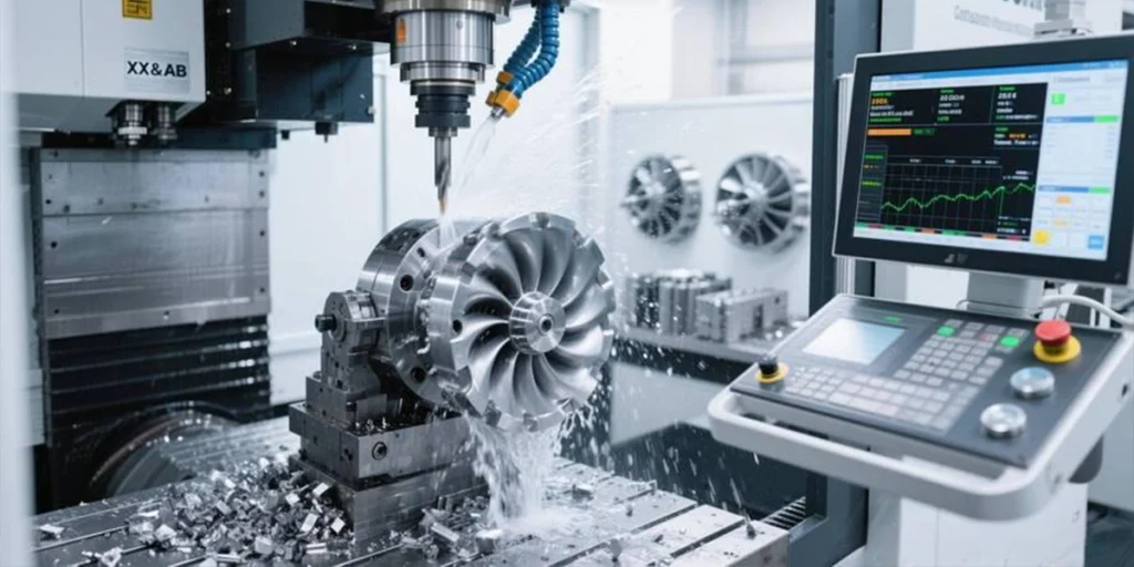 Four-axis CNC turning center