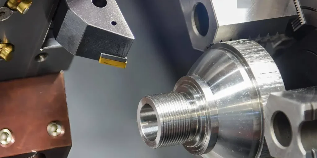Turning process for CNC machining of alloy steel